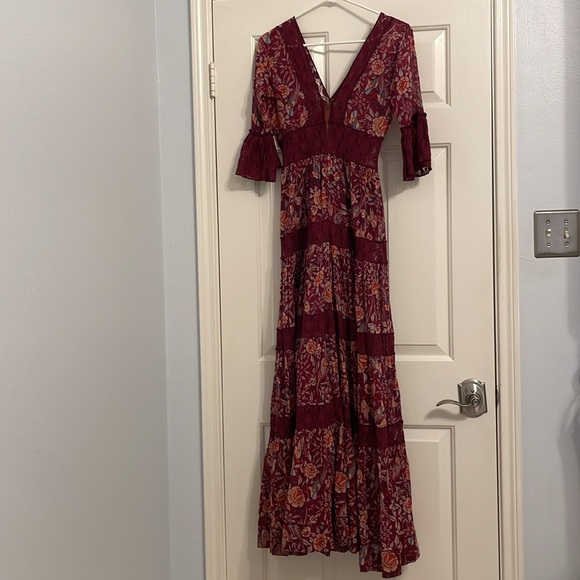 Free People FP One Dulce Maria Maxi Dress Sz 0 - Picture 5 of 6